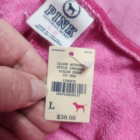 Nwt Pink Victoria Secret Lounge Pants Size Large - Picture 5 of 6